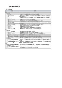 財務書類用語説明