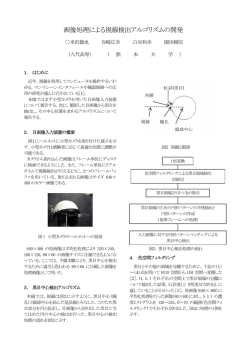 画像処理による視線検出アルゴリズムの開発