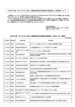 4月15日締切 - 大阪府中小企業団体中央会