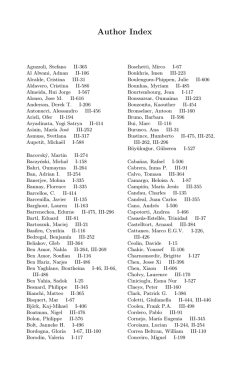 Author Index