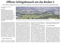 Offener Schlagabtausch um das Becken 5, 12.02.2015