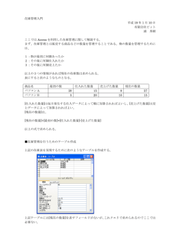 在庫管理入門