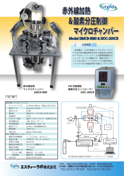 赤外線加熱 ＆酸素分圧制御 マイクロチャンバー 赤外線加熱 ＆酸素分圧