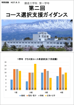 第二回 コース選択支援ガイダンス
