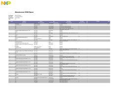Manufacturer BOM Report