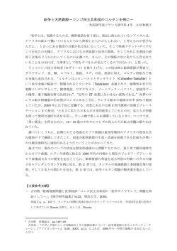 紛争と天然資源&sim;コンゴ民主共和国のコルタンを例に&sim; Columbo