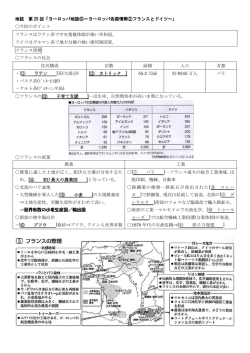 地誌 第 25 回「ヨーロッパ地誌⑥～ヨーロッパ各国情勢②フランスとドイツ