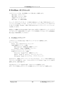 IV. MultiSpec のリファレンス