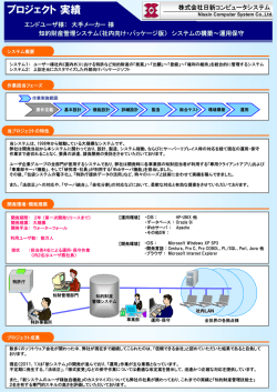 知的財産管理システムの構築～運用保守
