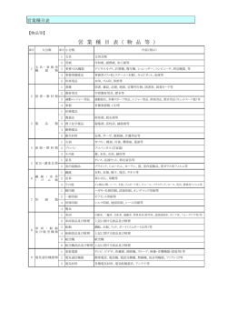営業種目一覧(213KBytes)