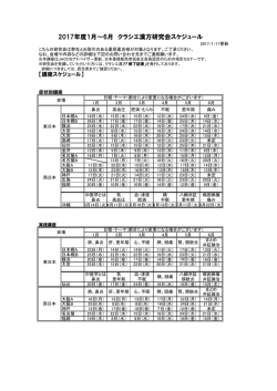 2017.1~6 研究会スケジュール