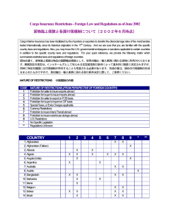 Cargo Insurance Restrictions - Aegis Risk Management, Inc.
