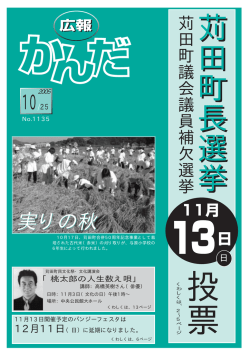 町長選挙、パンジーフェスタ(20ページ)