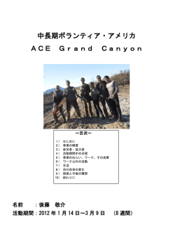 アメリカ・ACE Grand Canyon