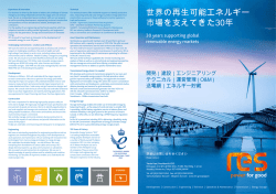 世界の再生可能エネルギー 市場を支えてきた30年