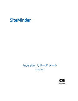 SiteMinder Federation リリース ノート