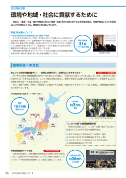 環境や地域・社会に貢献するために