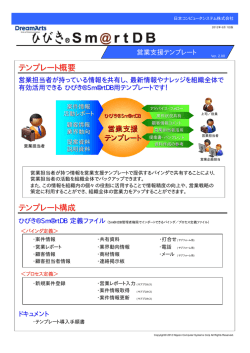 ひびき&reg;Sm@rtDB営業支援テンプレートVer2.00（PDF）