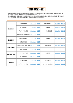 校内検定一覧