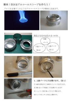 簡単！空き缶アルコールストーブを作ろう！