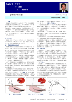 Chapter1 PEG 3．造設 3.1 造設手技 ② Pull・Push 法