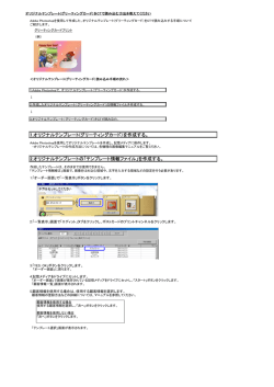 1.オリジナルテンプレート(グリーティングカード）を作成する。 2.オリジナル
