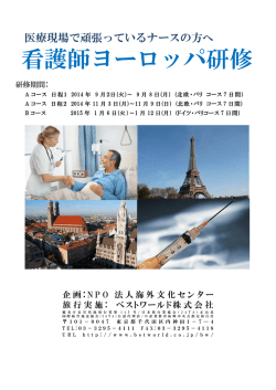 看護師ヨーロッパ研修