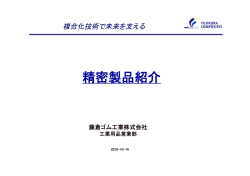 精密製品紹介 - 藤倉ゴム工業株式会社