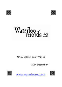 HOW TO ORDER - Waterloo Records