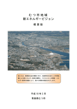「むつ市地域新エネルギービジョン（概要版）」 [370KB pdfファイル]