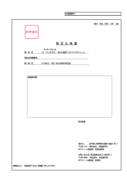 暫 定 仕 様 書