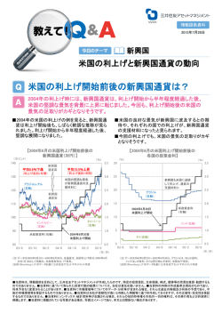 米国の利上げと新興国通貨の動向