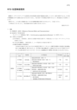 電波法による規制（PDF）