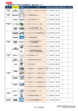 理振品目別重点設備品目リスト