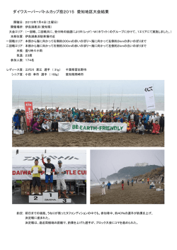 大会結果 - Daiwa