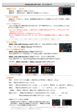 KAMELEON MFP-330 クイックガイド