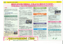 Page 1 2 平成28年12月1日発行 目標額は、前年度実績を踏まえて設定