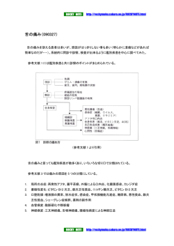 舌の痛みの鑑別疾患