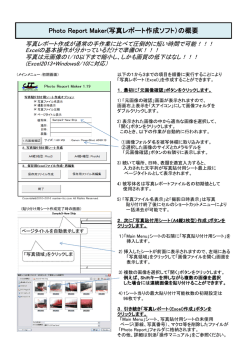 Photo Report Maker(写真レポート作成ソフト）の概要