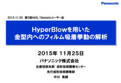 配布資料（PDF - 押出成形解析～HASLホームページ