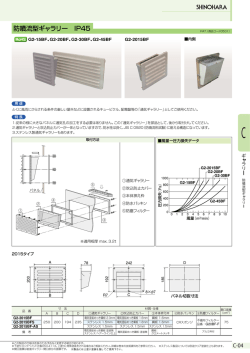 防噴流型ギャラリー IP45