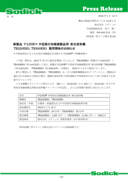 TR300EH3 販売開始のお知らせ