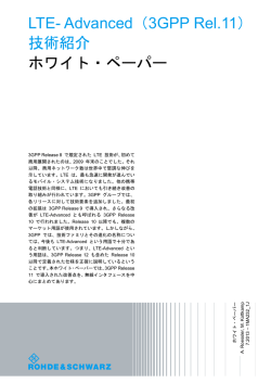 LTE- Advanced（3GPP Rel.11）