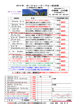 2013 ボージョレーヌーヴォー