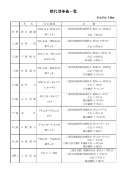 歴代理事長 - 三菱UFJ信託奨学財団