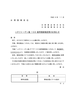 橡 ニチファーゲン錠100錠化粧箱変更のお知らせ 3