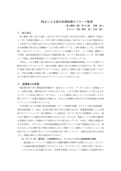 PLC による排水処理設備のリモート監視