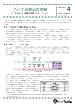 Technical Note No.4：市販EPO製剤の糖鎖