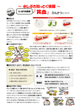 かっぱの知恵袋 貧 血 低血圧