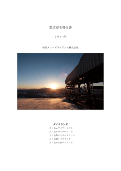 索道安全報告書 - ダイナランド